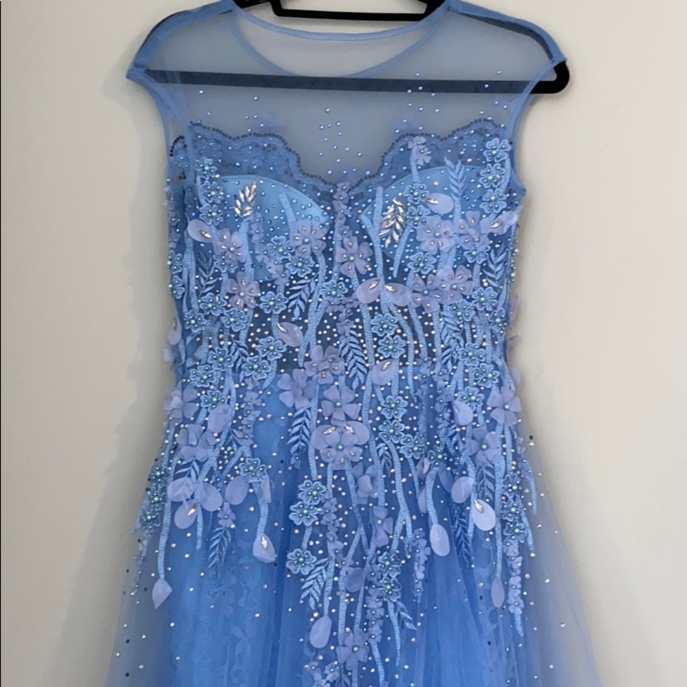 Royal Dream Women’s Wedding And Prom  Net Dress - Picture 5 of 8